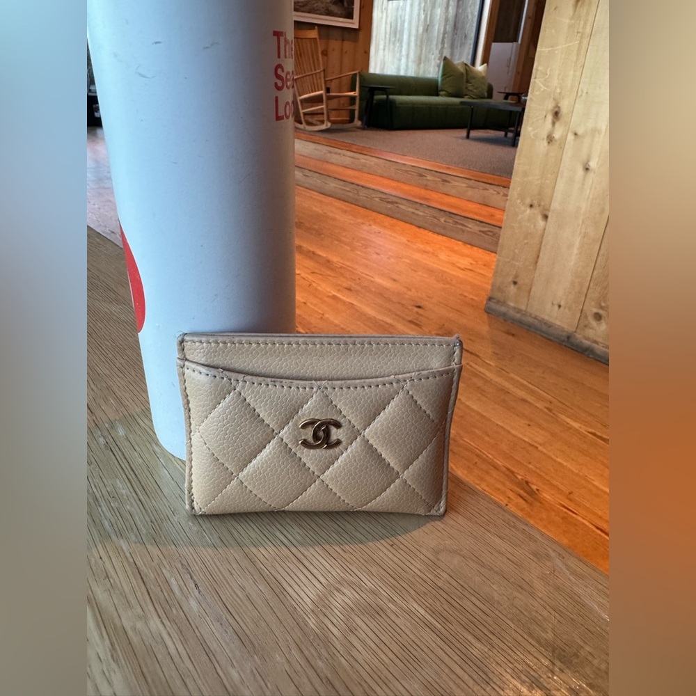 Chanel Card Holder - Beige
